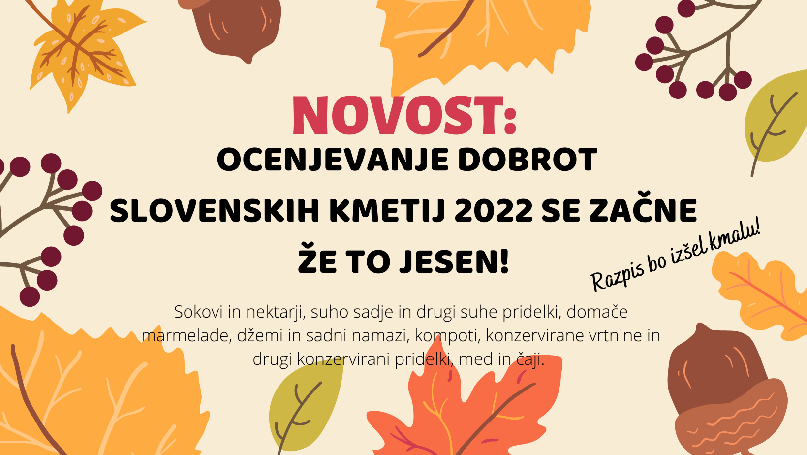 Ocenjevanje izdelkov Dobrot slovenskih kmetij za leto 2022 se začne že jeseni